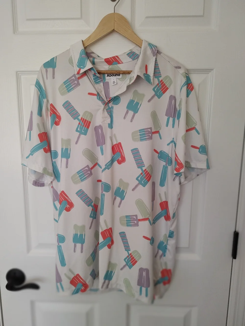Abound Icy Pop Polo Golf Shirt Novelty Summer L
